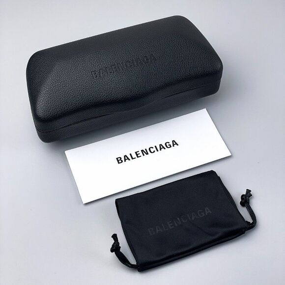 Balenciaga BB0266S 003 Sunglasses Grey Rectangle Unisex - Picture 13 of 13